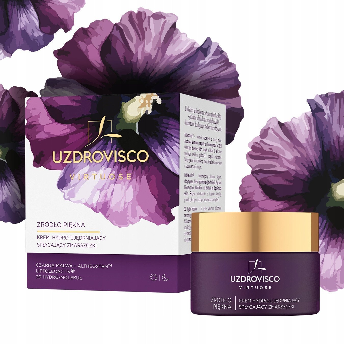 UZDROVISCO_Virtuose Źródło Piękna krem hydro-ujędrniający spłycający zmarszczki 50ml