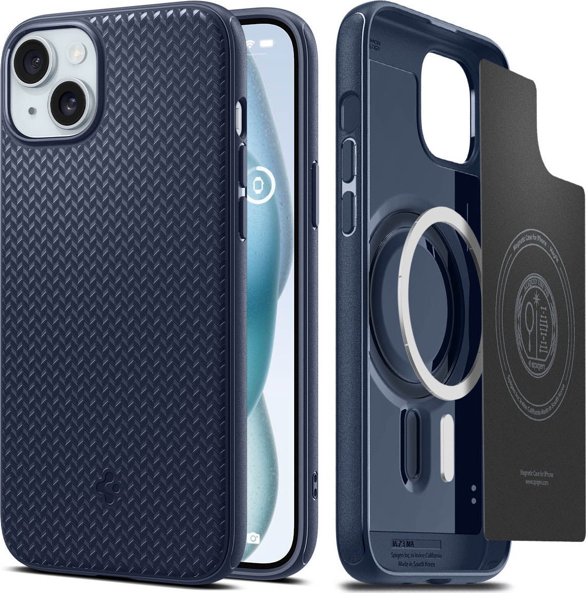 Spigen Spigen Mag Armor MagSafe, navy blue - iPhone 15 Plus