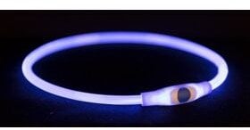 Trixie Flash light ring USB, L–XL: 65 cm/ø 8 mm, blå