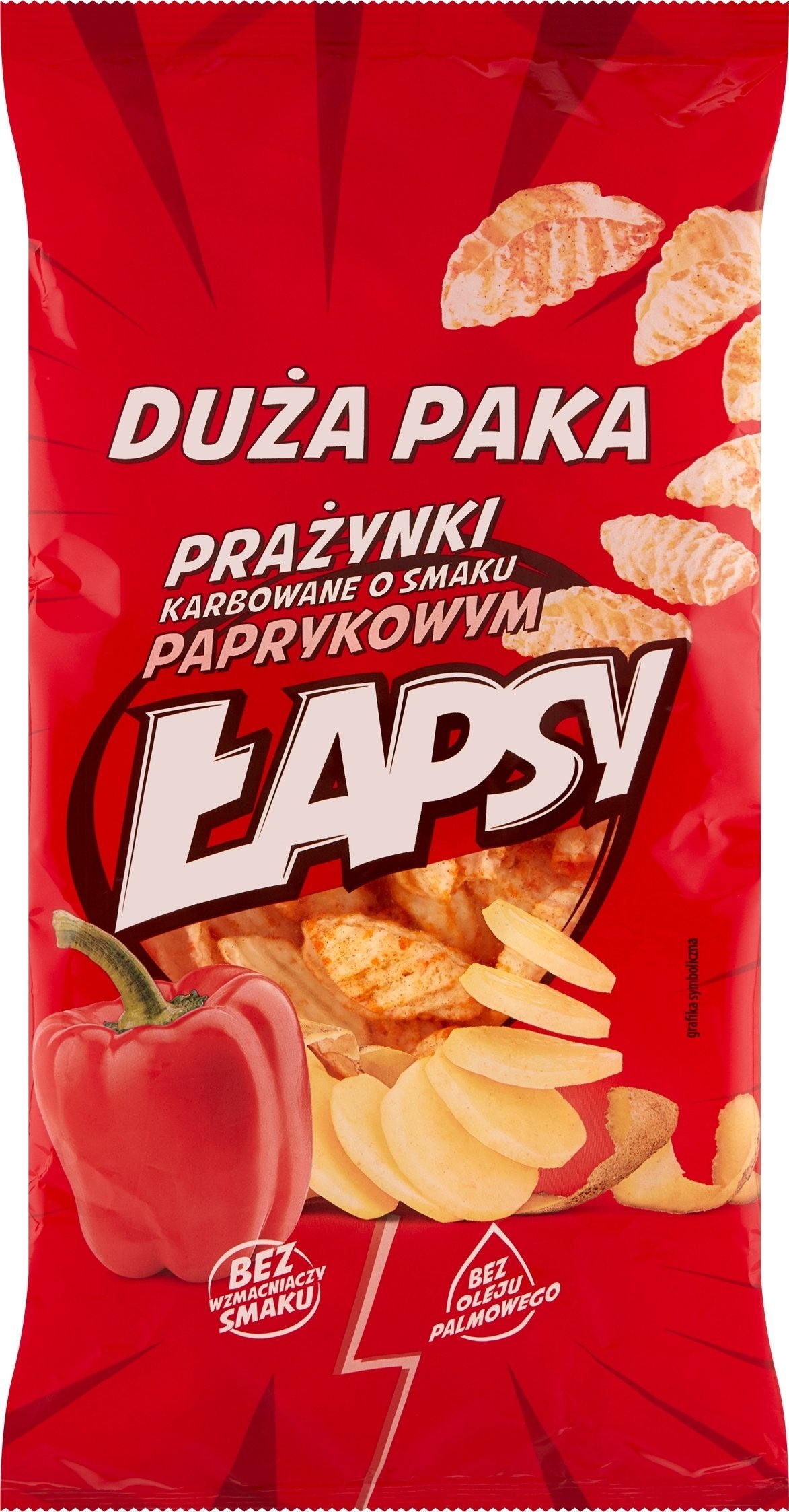 TBM Łapsy Prażynki o smaku paprykowym 130 g