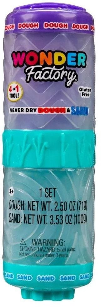 Wonder Factory Never Dry Dough&Sand Purple Teal