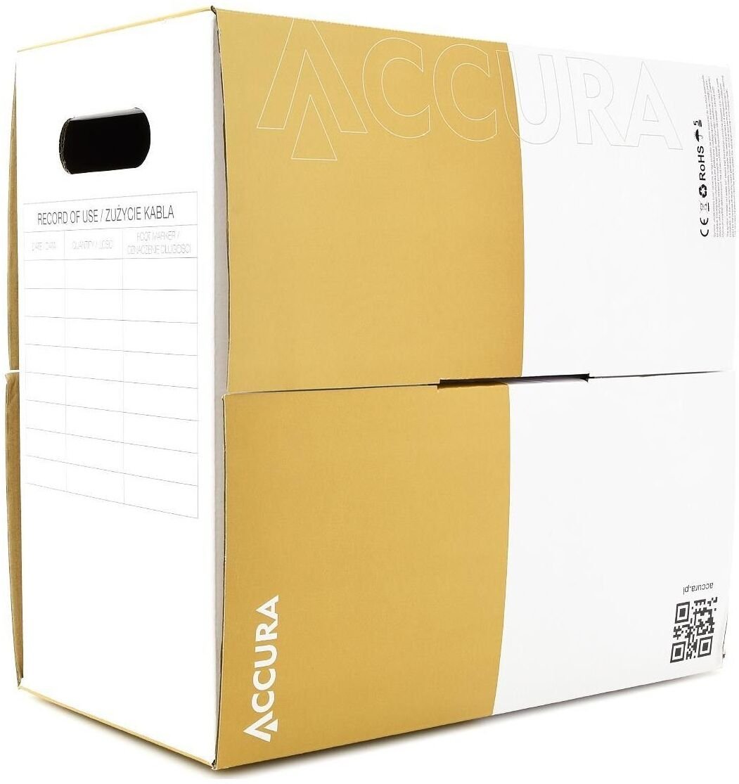 Accura Accura UTP 100Mb/s 305.0m drut CCA żółty