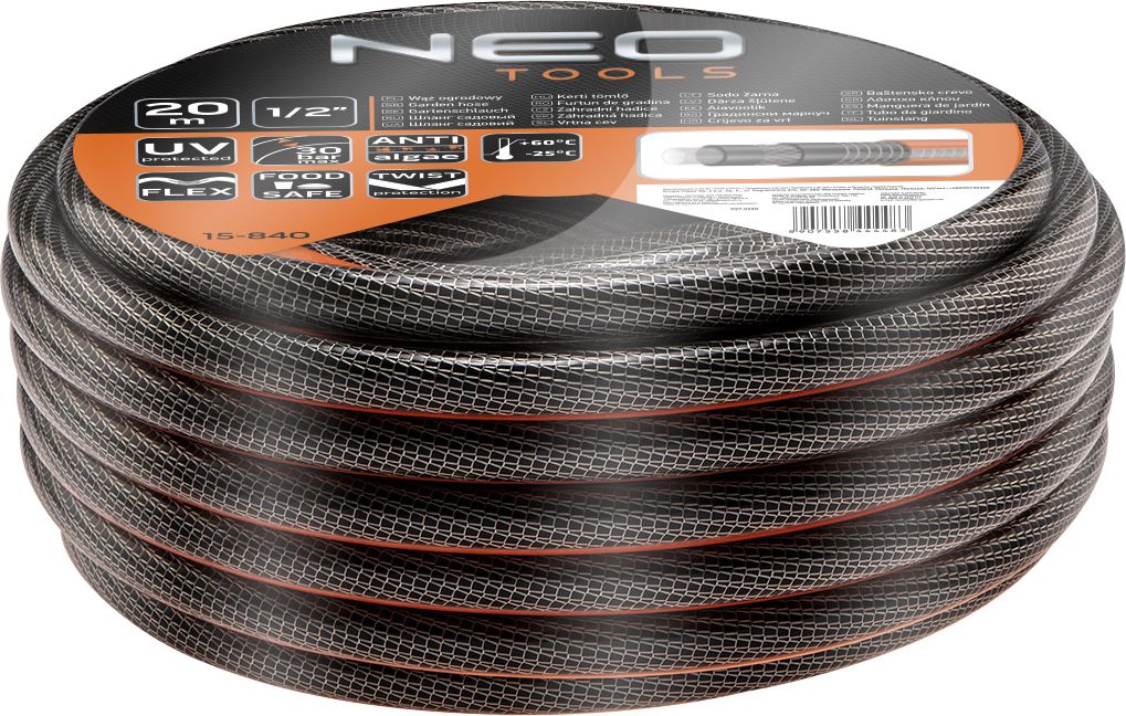 Neo Wąż ogrodowy Professional 1/2" 20m 6-warstwowy (15-840)