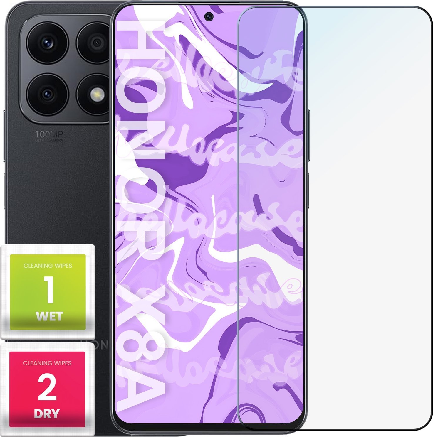 Hello Case Szkło Hartowane do Honor X8a (szybka 9H, płaskie 2.5D, ochronne, szybka)