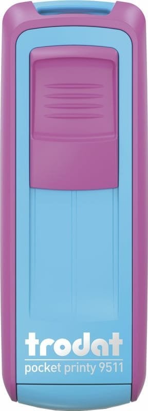 Trodat Pieczątka Trodat Pocket Printy 9511 różowo-turkusowa