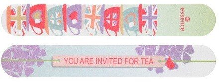 Essence Brit-Tea Nail File Pilnik Do Paznokci 01 Make Tea Not War