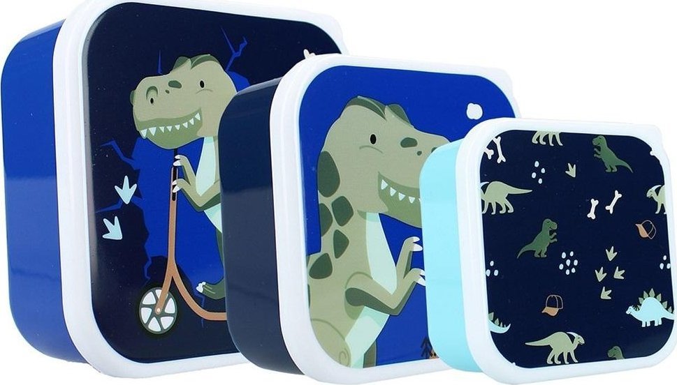 Śniadaniówka 3w1 Dino Navy Pret