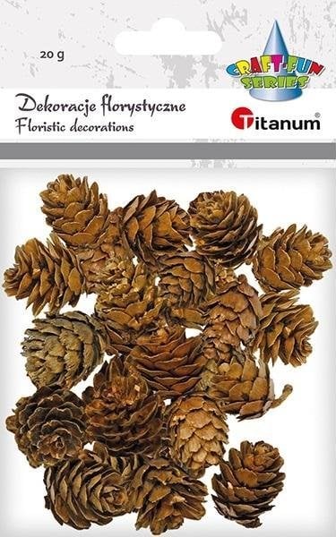 Titanum Szyszki mix rozmiarów brązowe 20g