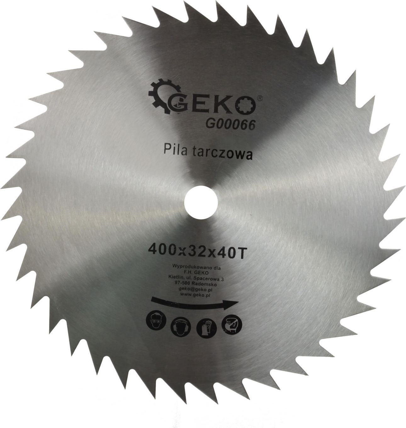 Geko tarcza do drewna 400x32x40T b/w (G00066)