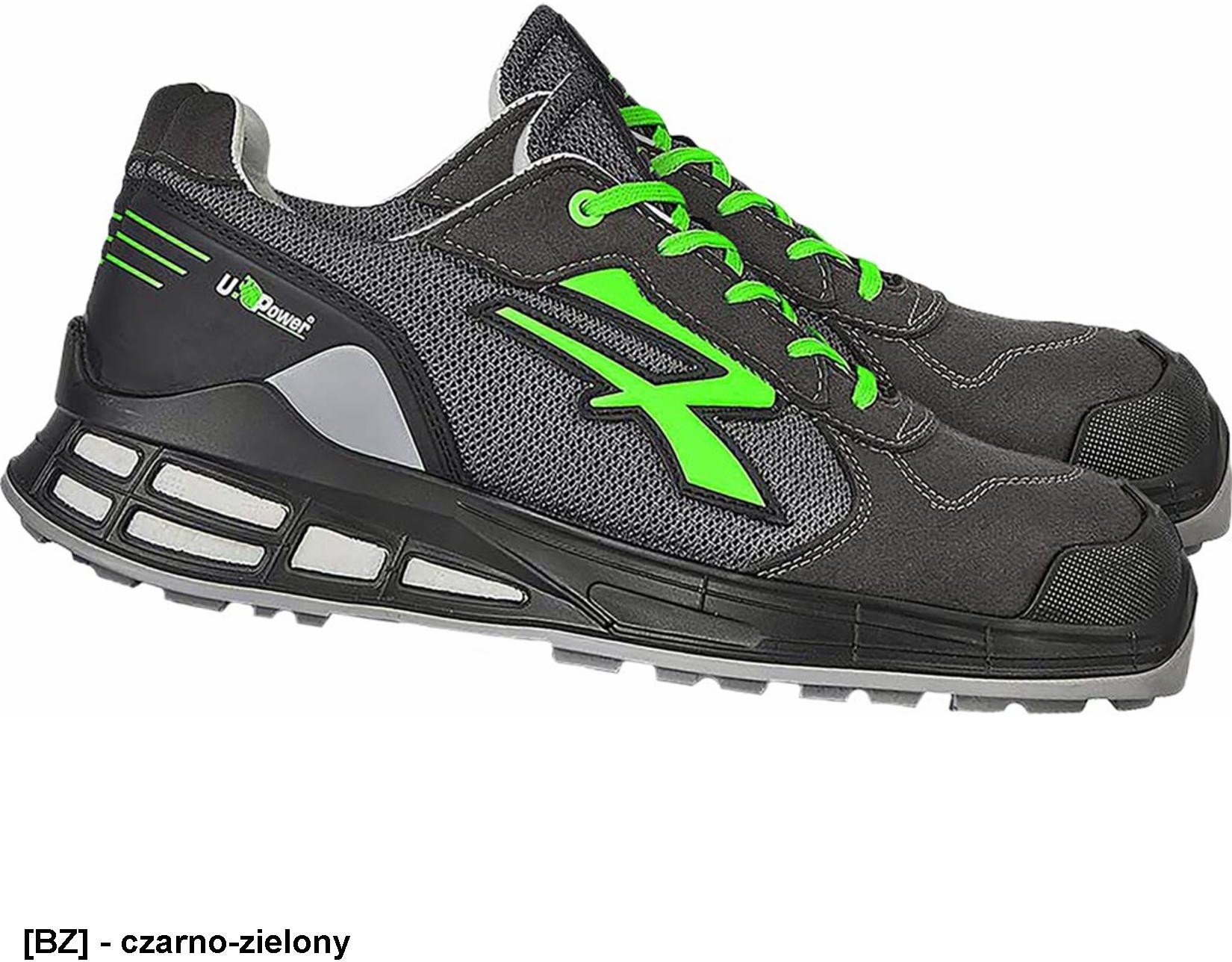 POWER-EGON S1 PS FO SR - Lekkie półbuty bezpieczne miękka wyściółka tekstylny system antyprzebiciowy Save & Flex PLUS nosek wentylacja podeszwa antypo