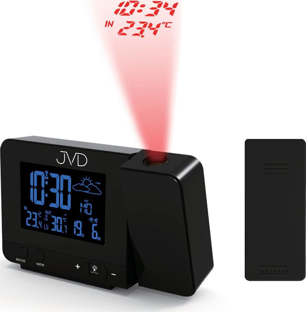 Stacja pogodowa JVD z projektorem RB3531.1