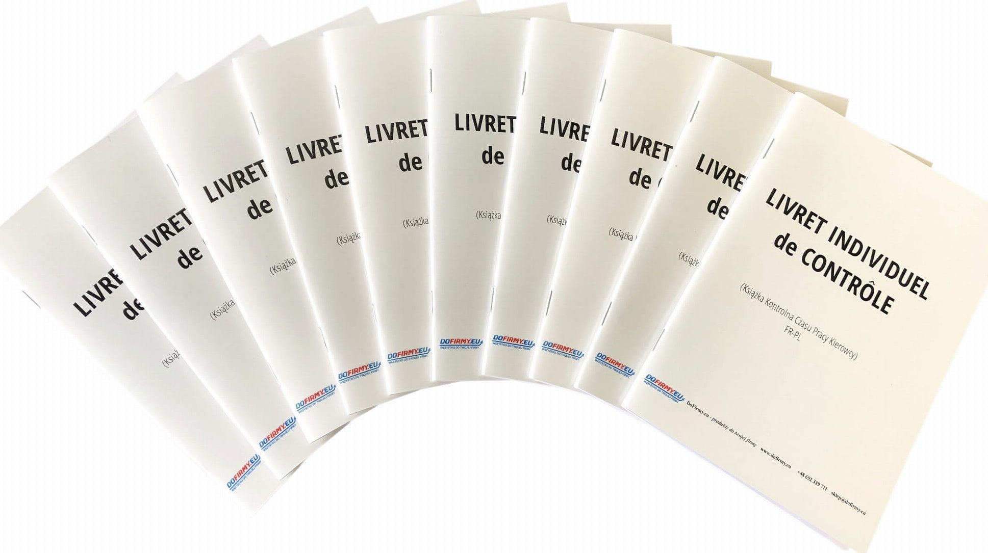 Pako Książka czasu pracy kierowcy FRANCJA - LIVRET INDIVIDUEL DE CONTROLE - 10 szt.