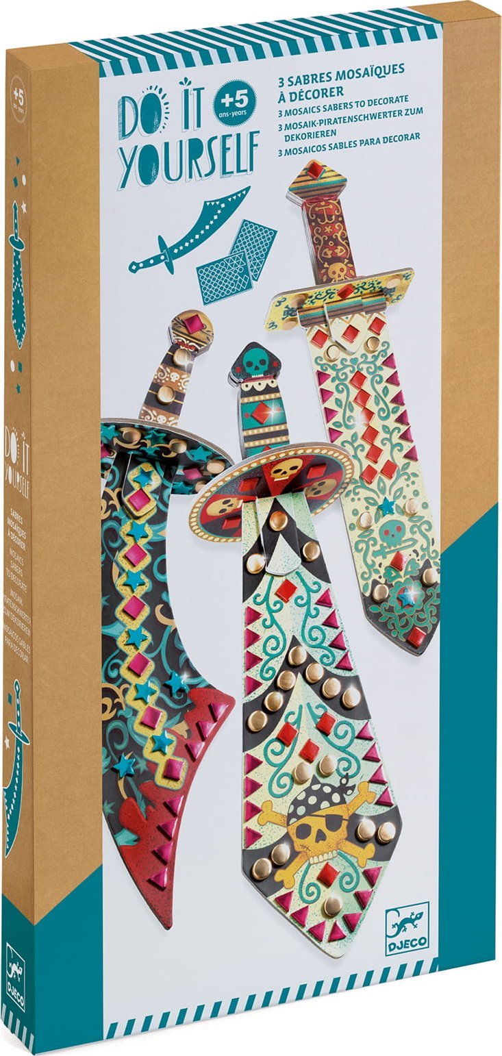 Djeco Zrób to sam mozaiki PIRACKIE SZABLE Djeco