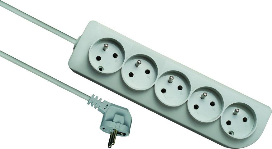 Elgotech przedłużacz listwowy 5m 3x1.0 biały (EPS-505)