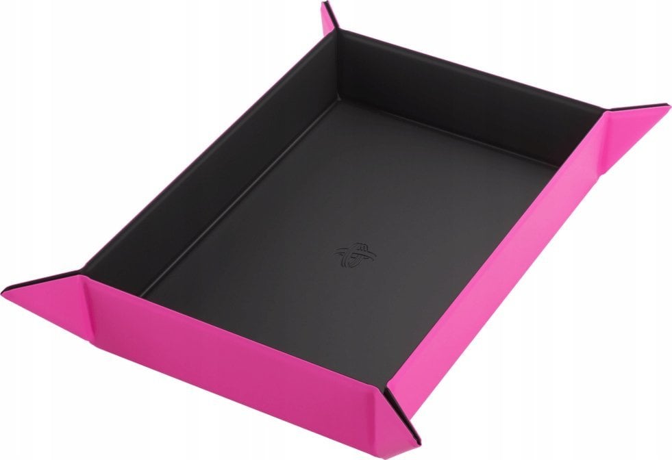 Gamegenic Gamegenic: Magnetic Dice Tray - Rectangular - Black/Pink