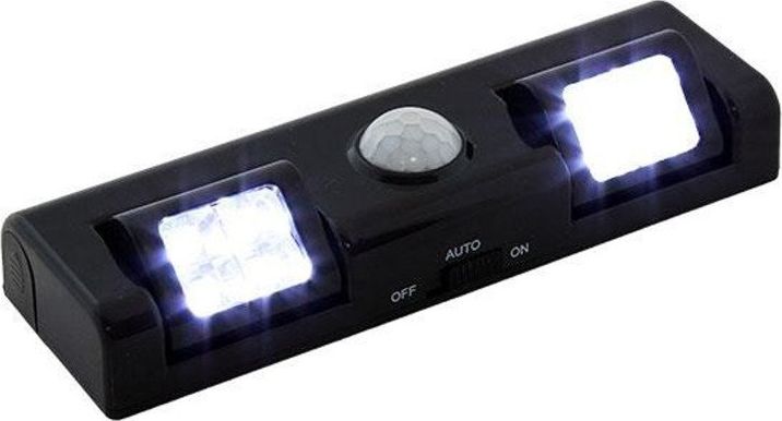 ECpower ZD26B LAMPKA 8 LED CZUJNIK RUCHU ZMIERZCHU CZARNA uniwersalny