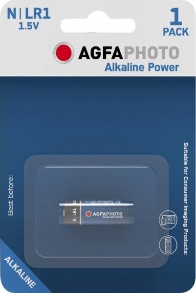 AgfaPhoto AgfaPhoto Batterie Knopfzelle LR1 N 1.5V Alkaline 1St.