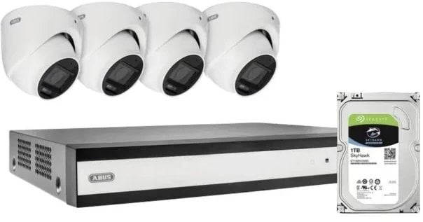 Rejestrator Abus ABUS ABUS TVVR33843D 8-kanałowy hybrydowy zestaw analogowy TVVR33843D zestaw monitoringu IP szerokopasmowy 2960 x 1665 Pixel