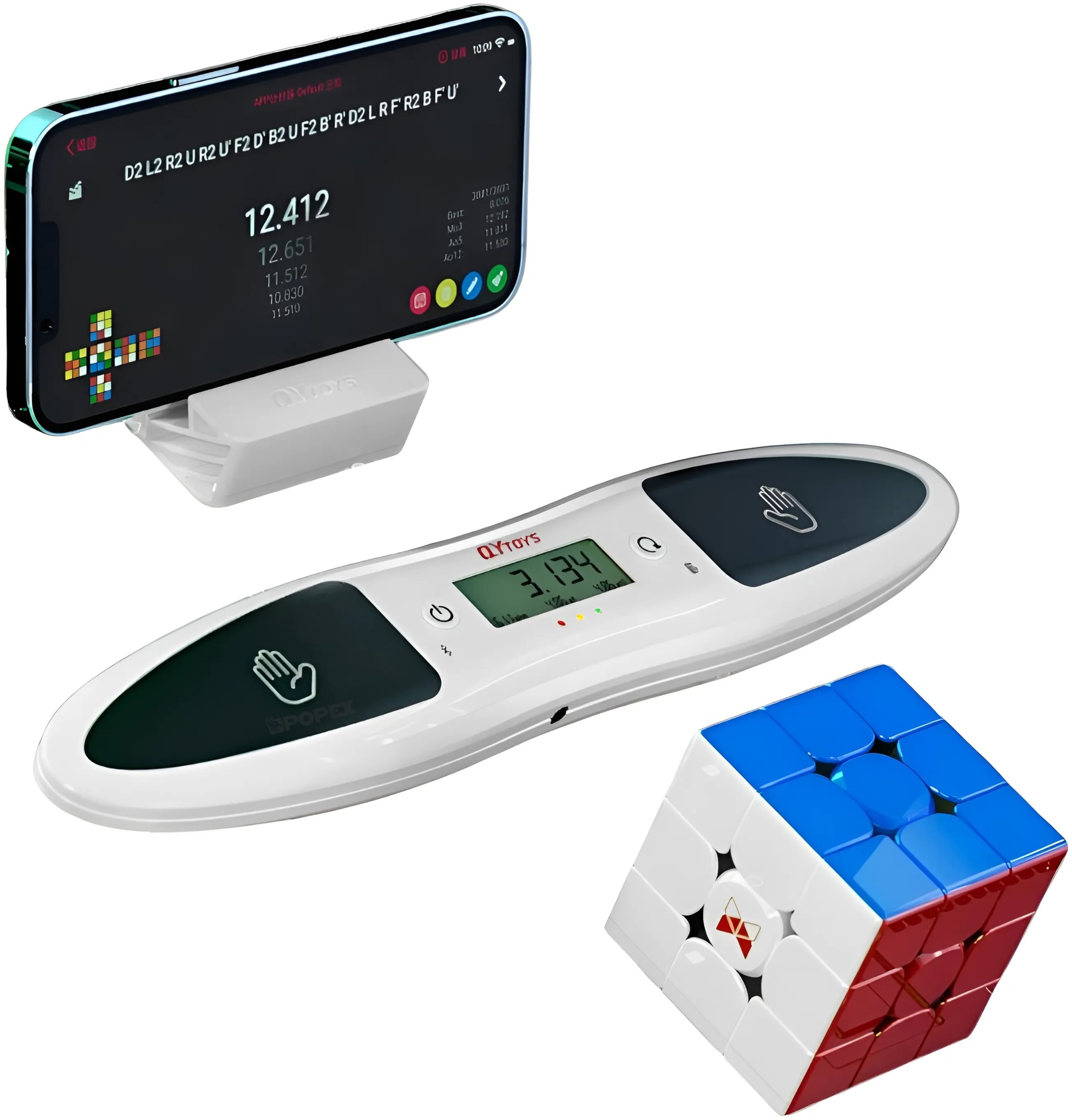 STOPER DO UKŁADANIA KOSTKI RUBIKA TIMER BLUETOOTH QYToys