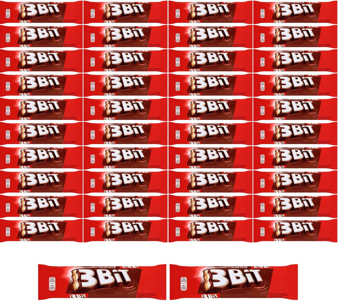 3Bit Baton w czekoladzie mlecznej z nadzieniem mlecznym i herbatnikiem 46 g x 42 sztuk