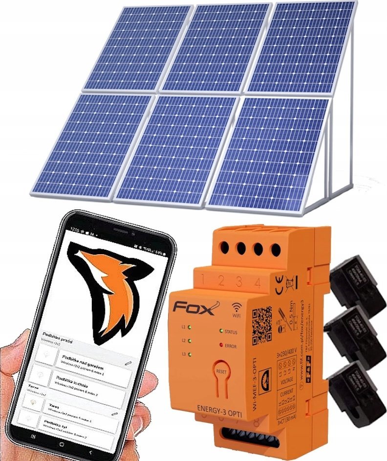 F&F Monitor licznik zużycia energii trójfazowy Energy-3-OPTI-100 F&F WI-MEF-3-OPTI-200