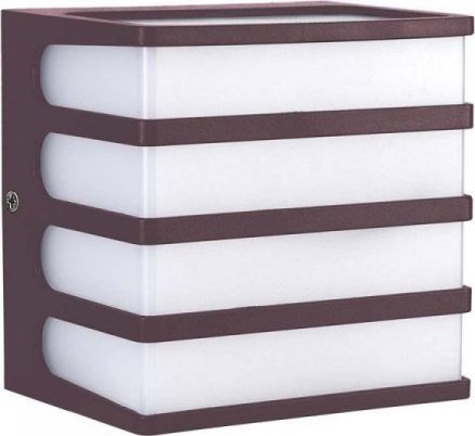 Kinkiet V-TAC Oprawa Ścienna Ogrodowa V-TAC 8W LED IP65 120x120 Brązowa VT-732 3000K 750lm