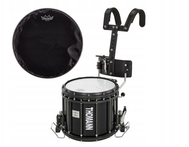 Werbel marszowy SD1412BL HT i naciąg Remo 14" z włókna aramidowego