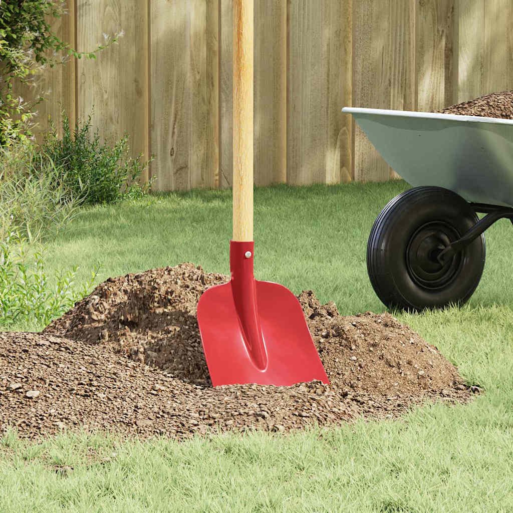 vidaXL Głowica łopaty 4 pcs Czerwony 32 x 24,5 cm