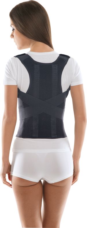 TOROS-GROUP Gorset do korekcji postawy 656 czarny r. 5