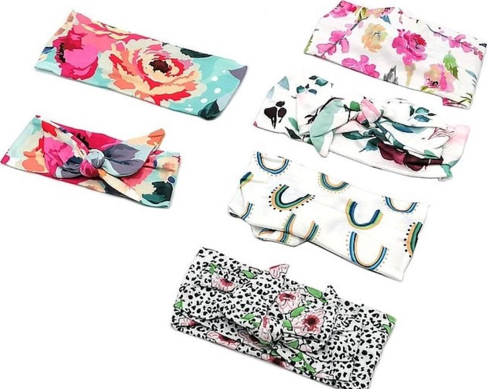 Opaska materiałowa na włosy 2szt