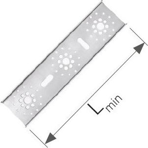 KAN-therm Płytka montażowa do podejść pod baterie podwójna rozstaw 80, 150mm (6090.13)