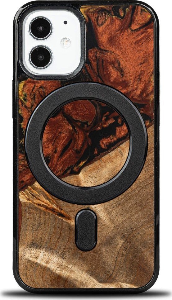 BeWood Etui Bewood Unique na iPhone 12 Mini - 4 Żywioły - Ogień z MagSafe