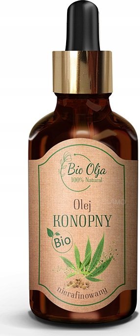 Bio Olja BIO OLEJ KONOPNY - 100% zimnotłoczony, nierafinowany olej bez konserawntów 50ml