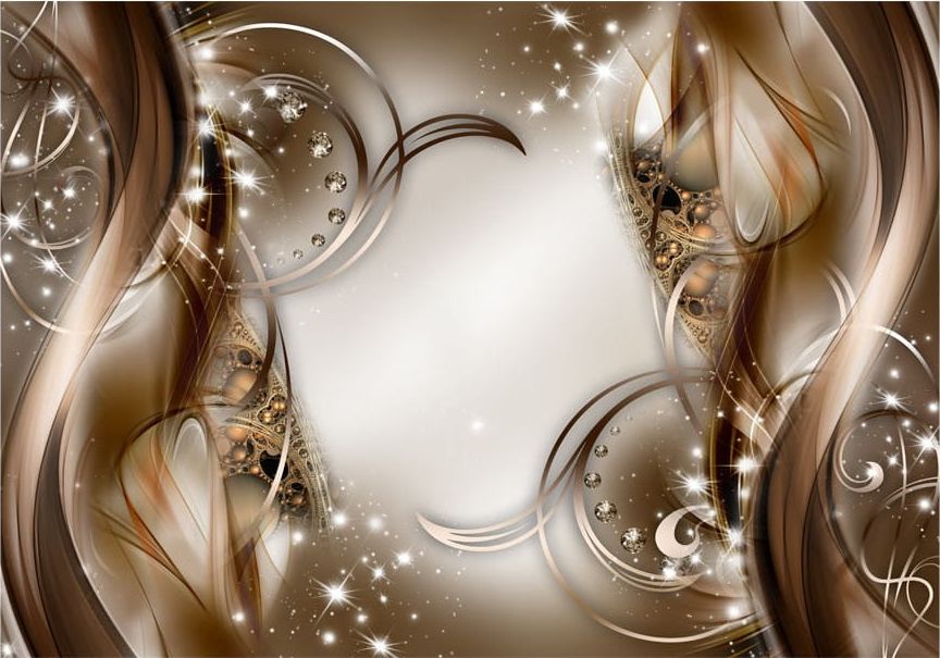 DecoNest Fototapeta - Cynamonowe błyskotki - 350X245