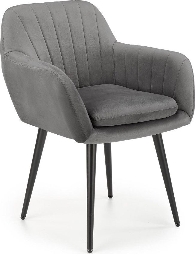 Halmar Krzesło K429 VELVET szare