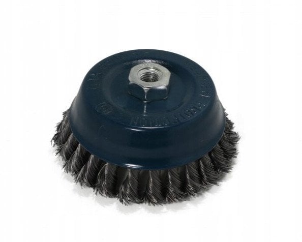 Forsage Szczotka doczołowa na szlifierek 100mmdrut splatany