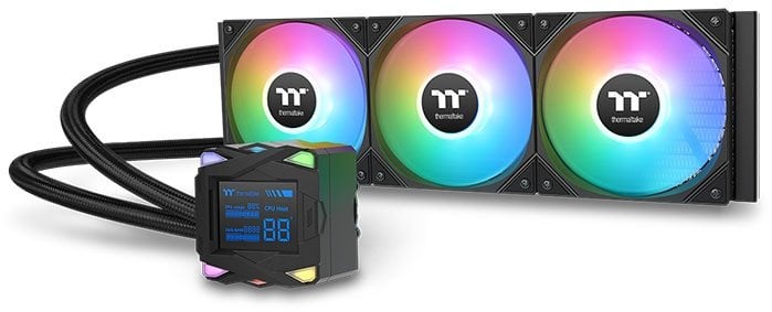 Thermaltake LA360-S ARGB Płyta główna Zestaw do chłodzenia płynami 12 cm Czarny 1 szt.
