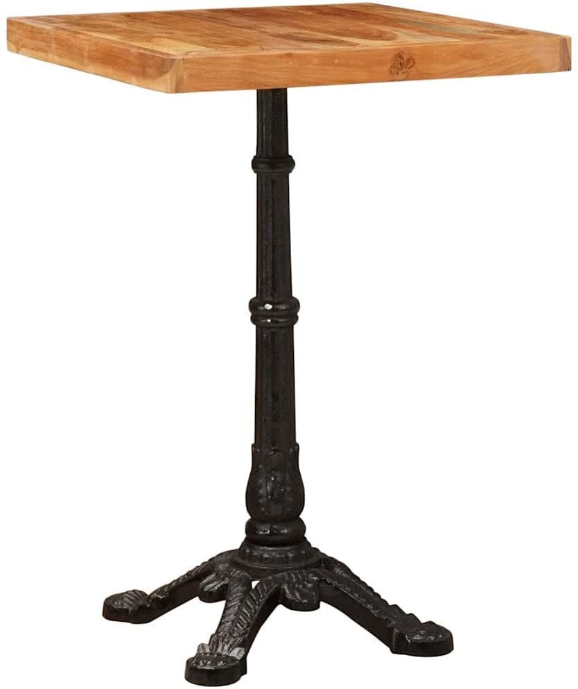 vidaXL Stolik bistro Brązowy 50 x 50 x 76 cm lite drewno akacjowe