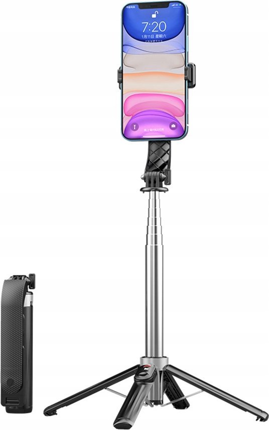 Selfie stick XO XO Selfie Stick BT Tripod SS11 100cm, black