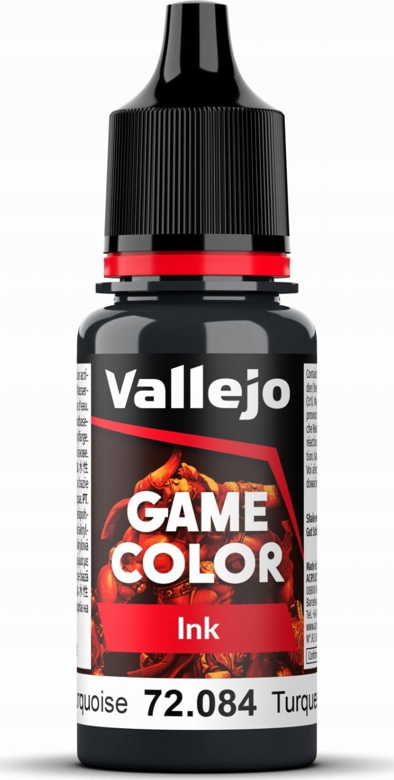 Vallejo Vallejo: 72.084 - Game Color - Ink - Dark Turquoise (18 ml)