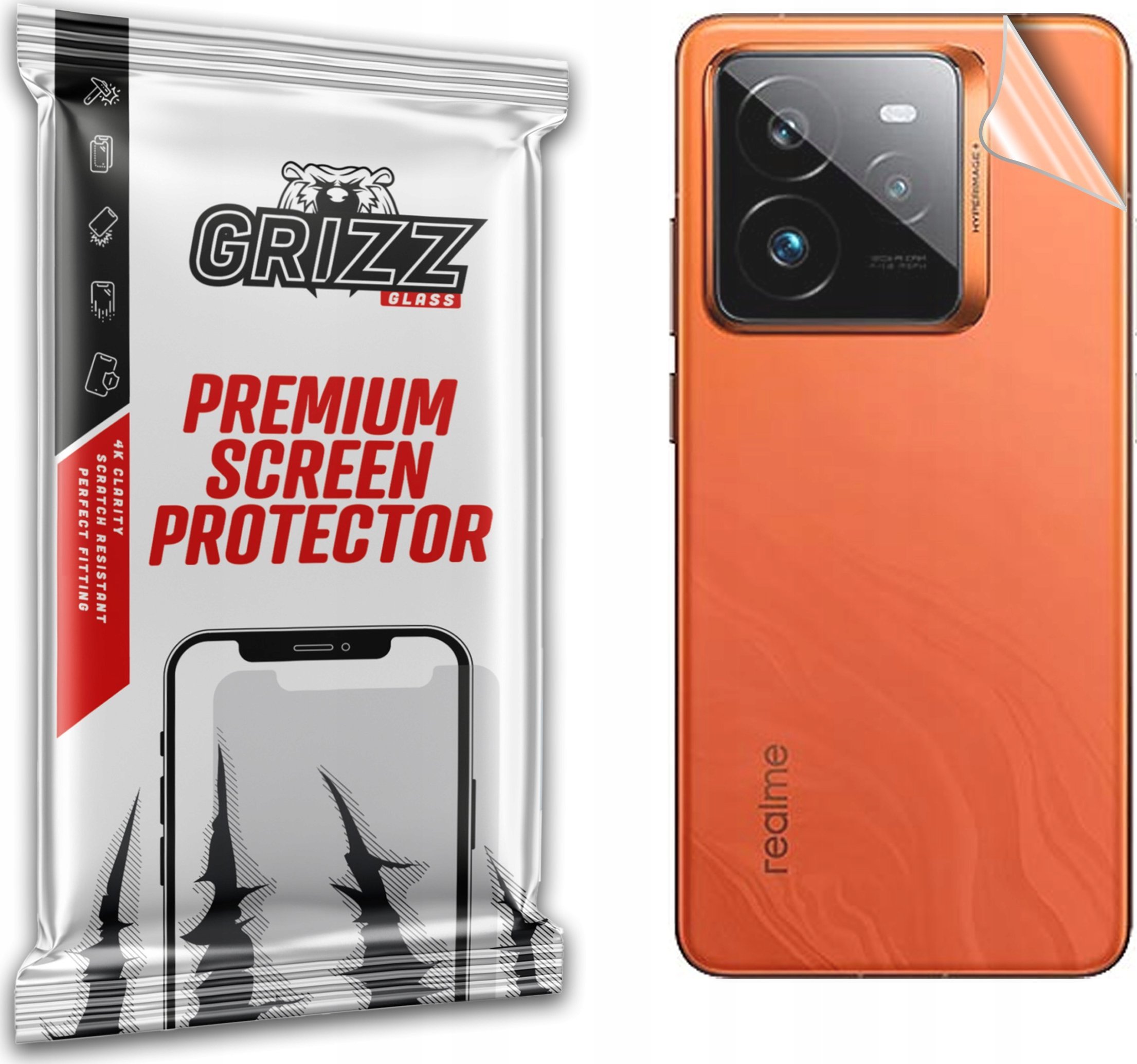 Folia na tył GrizzGlass SatinSkin do Realme GT7 Pro