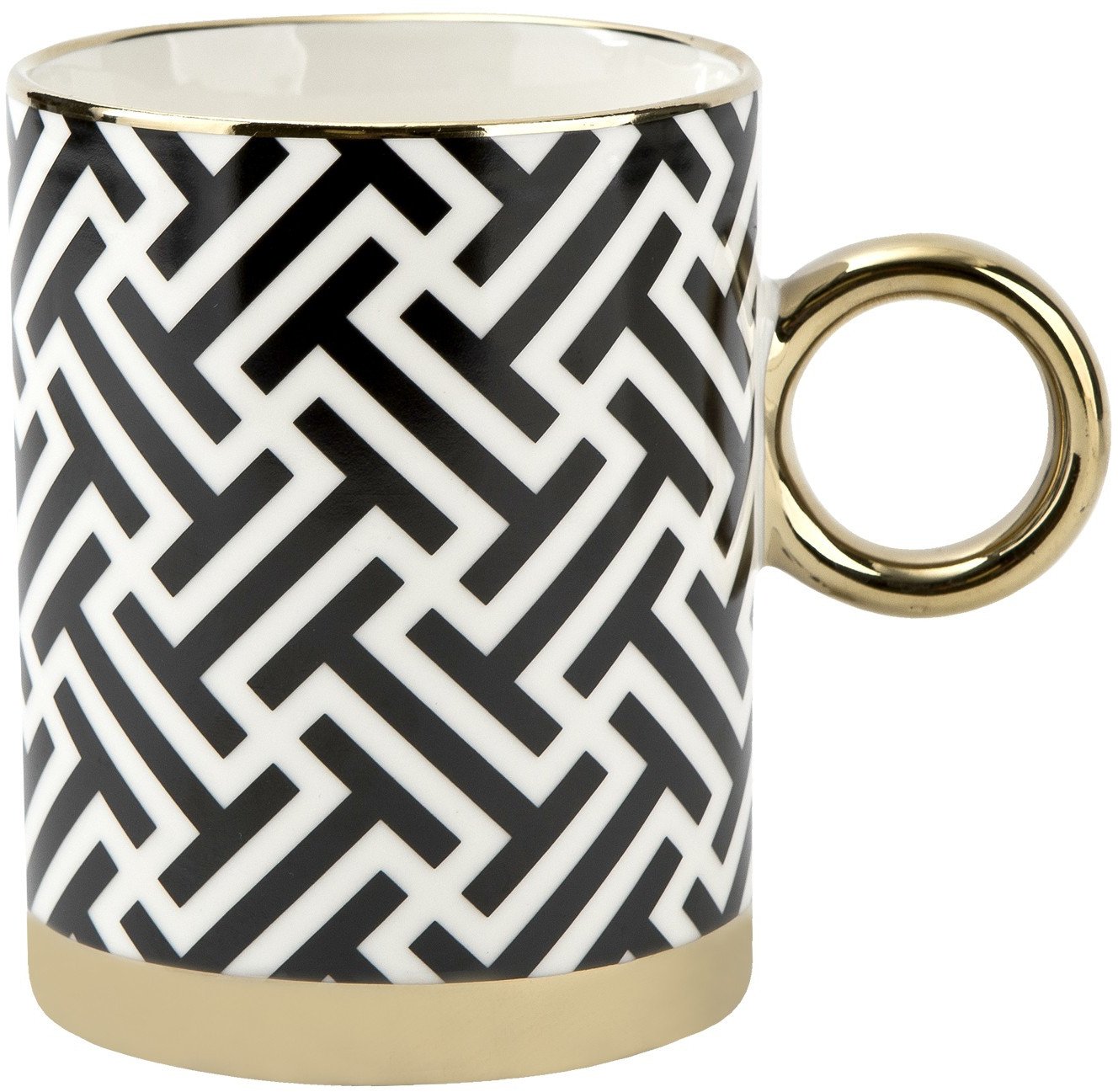 Kubek porcelanowy 350 ml Gold Dream dek. II wysoki