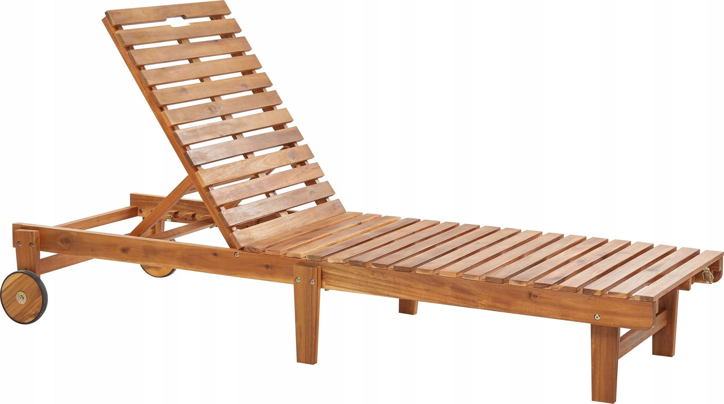 Beliani Leżak Drewno Jasne drewno PIETRALUNGA