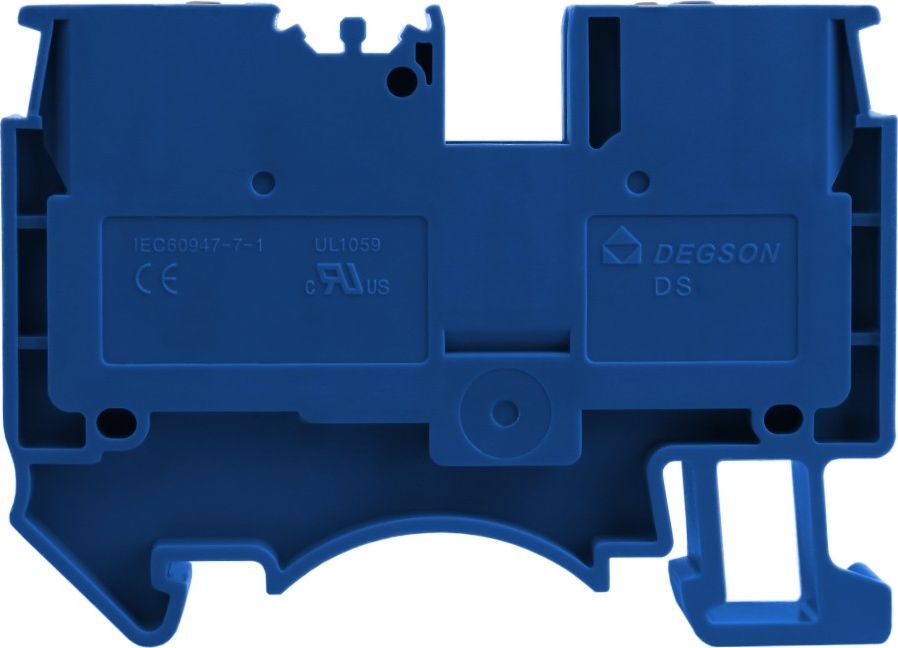 Degson Złączka szynowa przelotowa zaciskowa niebieska 6mm2 1P UL 5637