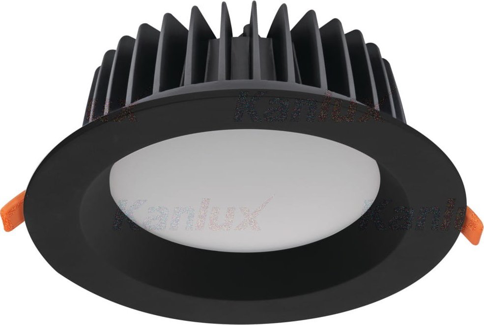 Kanlux Oczko sufitowe podtynkowe czarne LED Kanlux TIBERI 35673