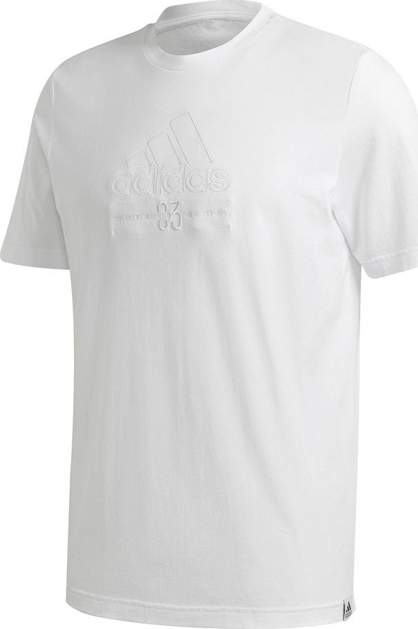 Adidas Koszulka męska adidas M BB T biała GD3844 : Rozmiar - S