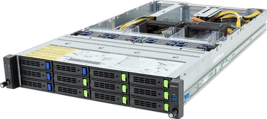 Gigabyte Barebone R283-ZF0-AAL1 (Rev. 3.x) Rack Server 2U Dual Sockel SP5 6NR283ZF0DR000ACL1