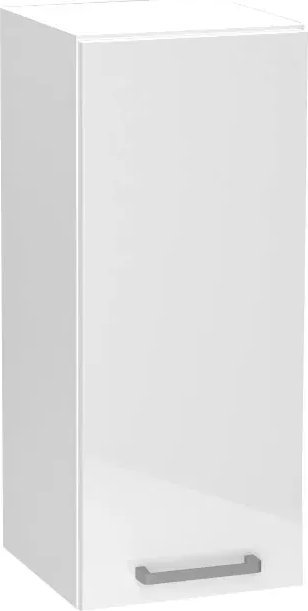 Elior Biała górna szafka kuchenna - Elora 21X 30 cm połysk