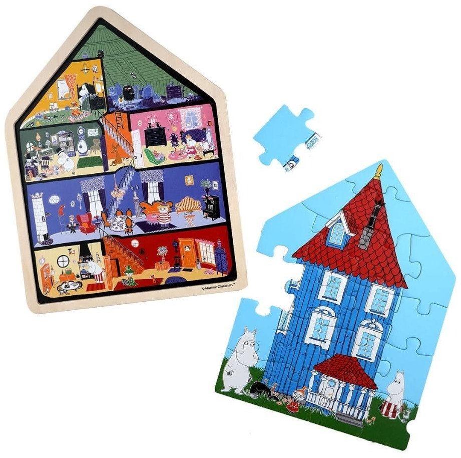 Puzzle Baby Muminki drewniane 19el