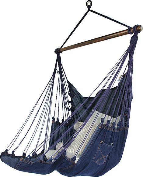 Koala Fotel hamakowy z podstawką, ciemny jeans HC-FR Jeans